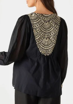 zwarte greek archaic kori blouses 340552