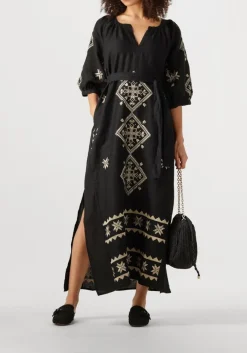 zwarte greek archaic kori maxi jurk 230652