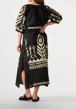 zwarte greek archaic kori maxi jurk 230654
