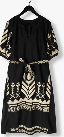zwarte greek archaic kori maxi jurk 230654