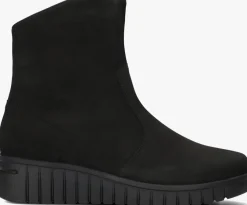 zwarte hartjes enkelboots nub h booty