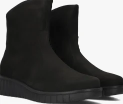 zwarte hartjes enkelboots nub h booty