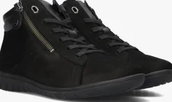 zwarte hartjes hoge sneakers 172.0836 casual boot