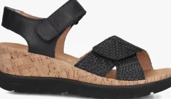 zwarte hartjes sandalen met hak jazz