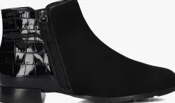 zwarte hassia enkellaarsjes madeira