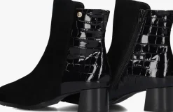 zwarte hassia enkellaarsjes milano