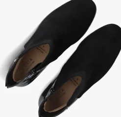 zwarte hassia enkellaarsjes milano