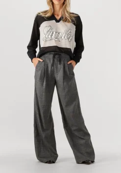 zwarte haute l'amitié blouses drift mix logo blouse