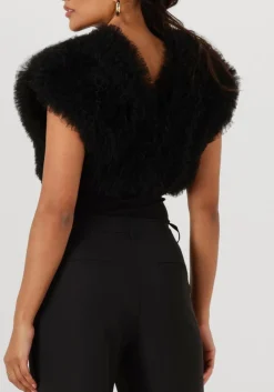 zwarte haute l'amitié top new funky bodysuit