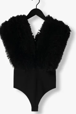 zwarte haute l'amitié top new funky bodysuit
