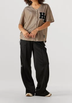 zwarte haute l'amitié wijde broek baggy track tall pants