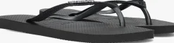 zwarte havaianas teenslippers slim glitter ii