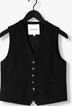 zwarte herskind gilet double up vest