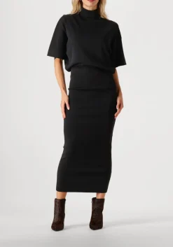 zwarte herskind midi jurk carrie knit dress