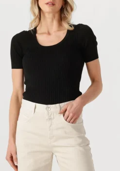 zwarte herskind t-shirt jenny knit blouse