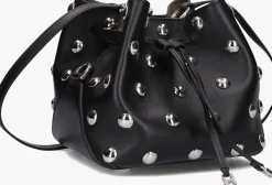 zwarte hogan schoudertas h01r hocket mini borchie