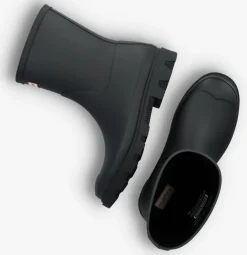 zwarte hunter regenlaarzen downpour short wellington boots
