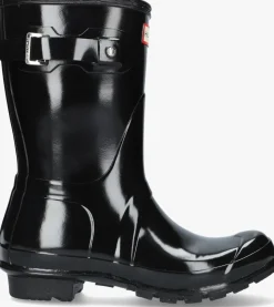 zwarte hunter regenlaarzen womens original short