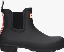 zwarte hunter regenlaarzen womens original short