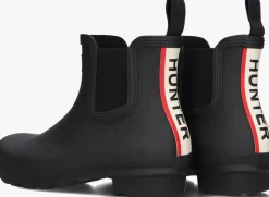 zwarte hunter regenlaarzen womens original short