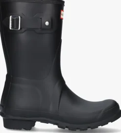 zwarte hunter regenlaarzen womens original short