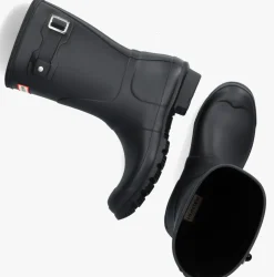 zwarte hunter regenlaarzen womens original short