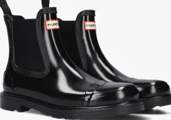 zwarte hunter regenlaarzen womens original chelsea