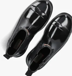 zwarte hunter regenlaarzen womens original chelsea