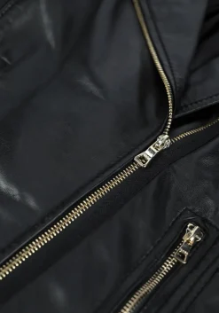 zwarte ibana leren jas bear blaze