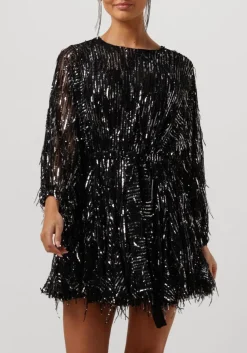 zwarte ibana mini jurk frosty