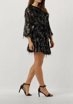 zwarte ibana mini jurk frosty