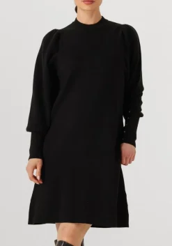 zwarte janice midi jurk clay