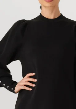 zwarte janice midi jurk clay