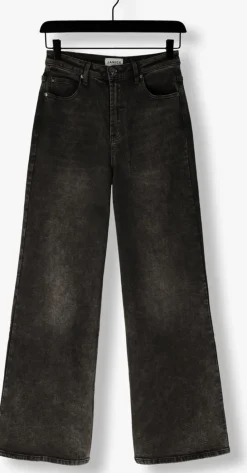 zwarte janice wide jeans mason