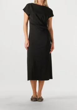 zwarte knit-ted midi jurk zwaan