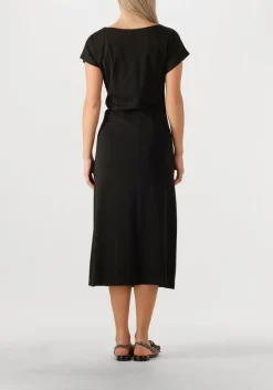 zwarte knit-ted midi jurk zwaan