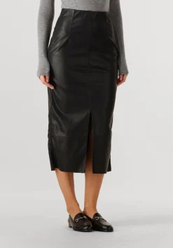 zwarte knit-ted midirok pogy