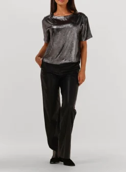 zwarte knit-ted wijde broek naomi pant