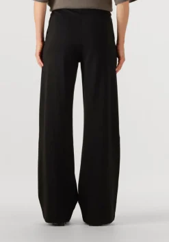 zwarte knit-ted wijde broek flore