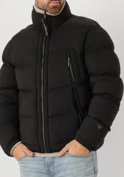 zwarte krakatau gewatteerde jas 125200013