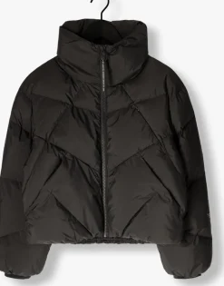 zwarte krakatau gewatteerde jas qw573