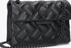zwarte kurt geiger london schoudertas mini kensington drench