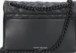 zwarte kurt geiger london schoudertas mini kensington drench
