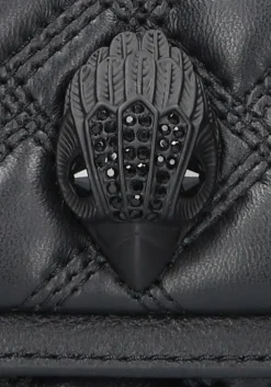 zwarte kurt geiger london schoudertas mini kensington drench
