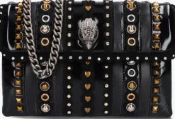 zwarte kurt geiger london schoudertas md kensington studs