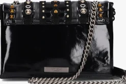 zwarte kurt geiger london schoudertas md kensington studs