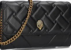zwarte kurt geiger london schoudertas kensington chain wallet