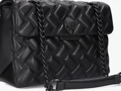 zwarte kurt geiger london schoudertas kensington bag drench