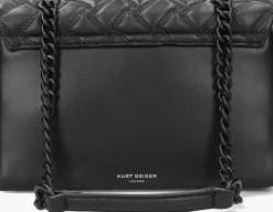 zwarte kurt geiger london schoudertas kensington bag drench