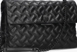 zwarte kurt geiger london schoudertas xxl kensington drench